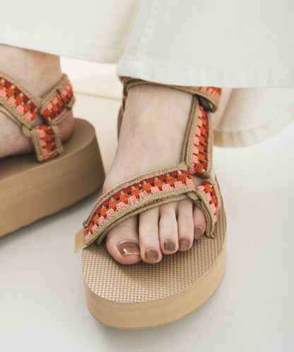 Teva EXCLUSIVE フラットフォーム ユニバーサル テッセラ 厚底設計 鞋款（網絡）