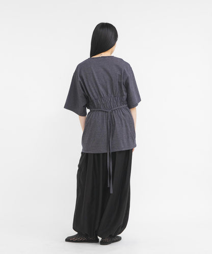 胸衣設計寬條紋 TEE 短袖T恤