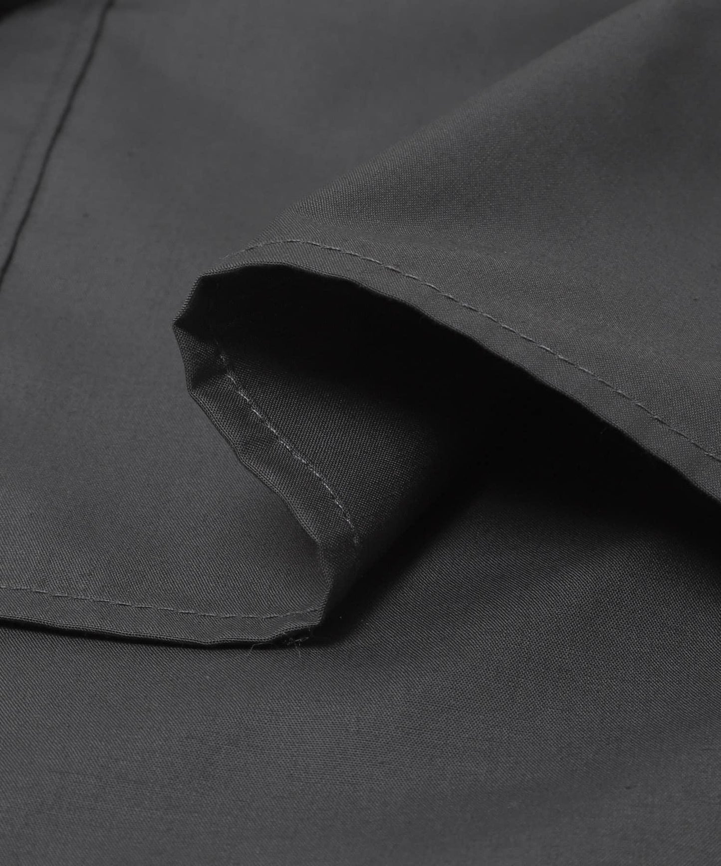 透感格紋疊穿設計襯衫