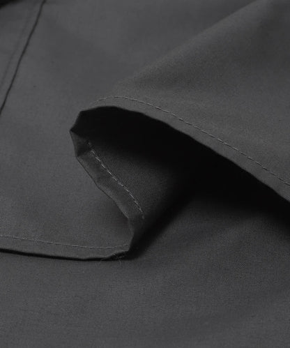 透感格紋疊穿設計襯衫