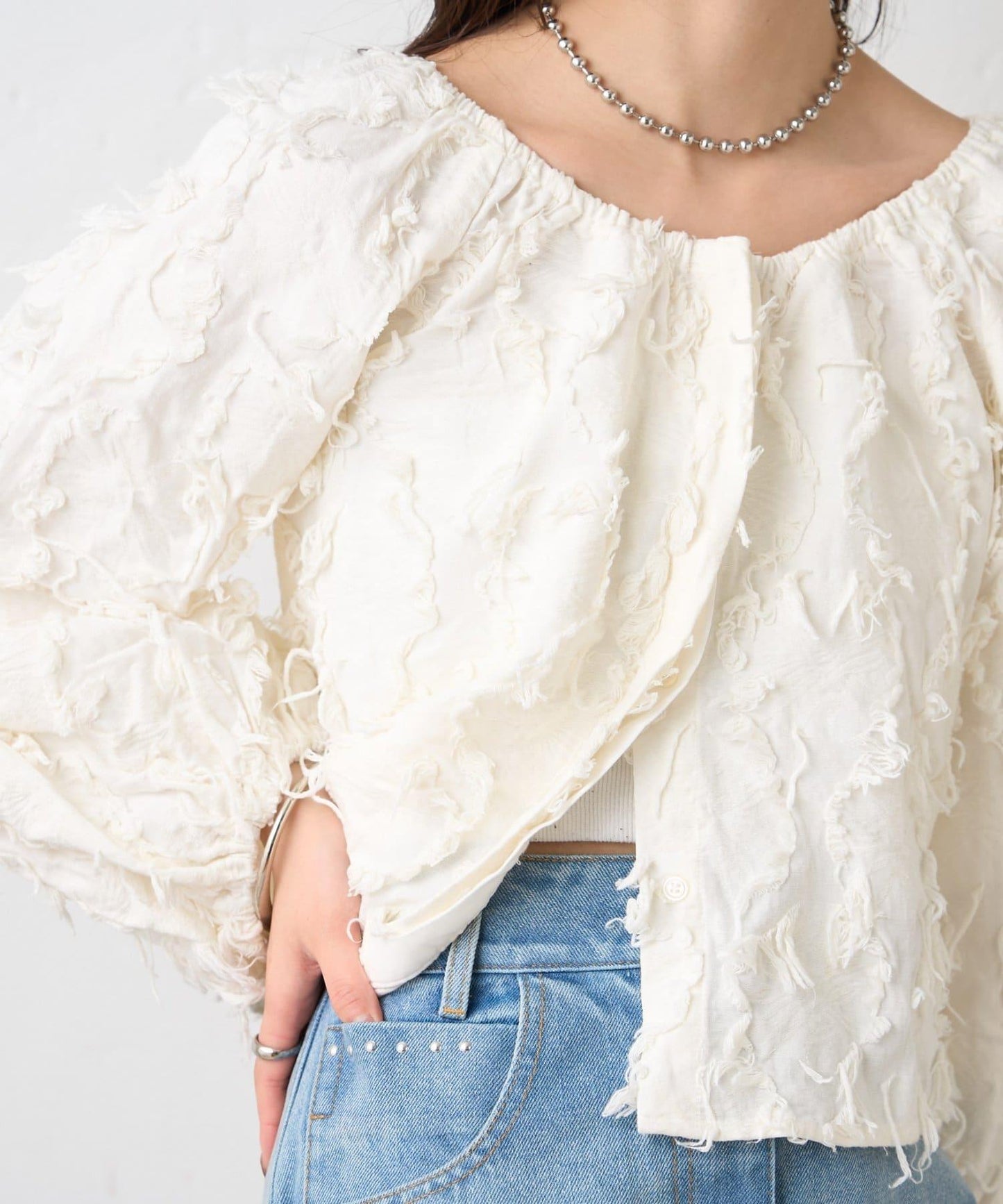 26SS 多穿法提花襯衫