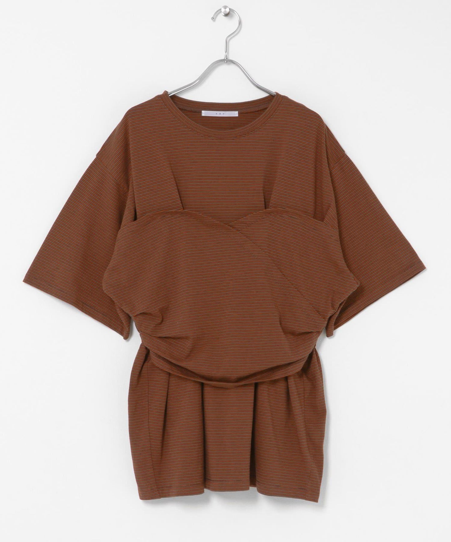 胸衣設計寬條紋 TEE 短袖T恤