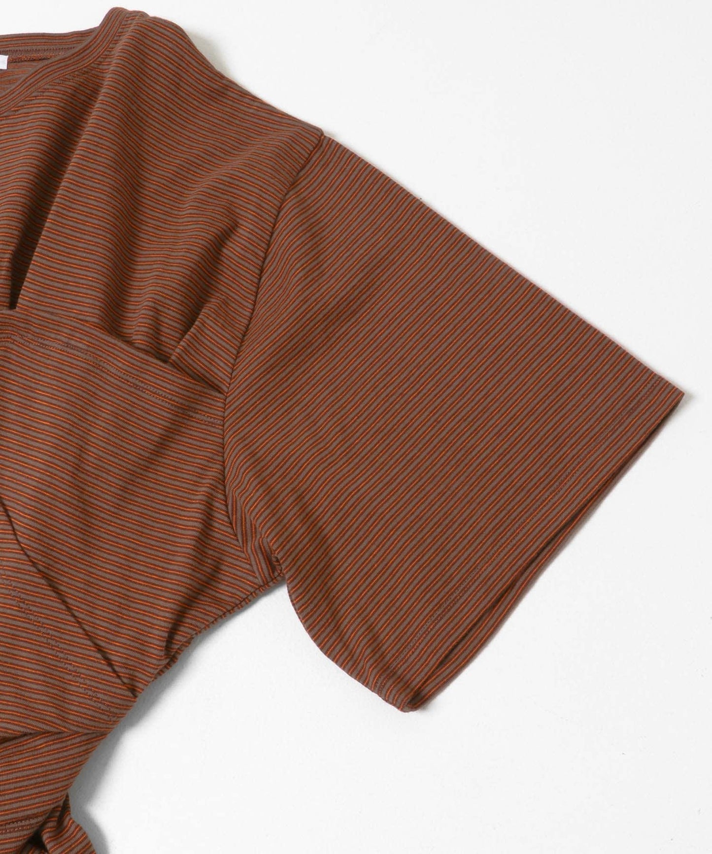 胸衣設計寬條紋 TEE 短袖T恤