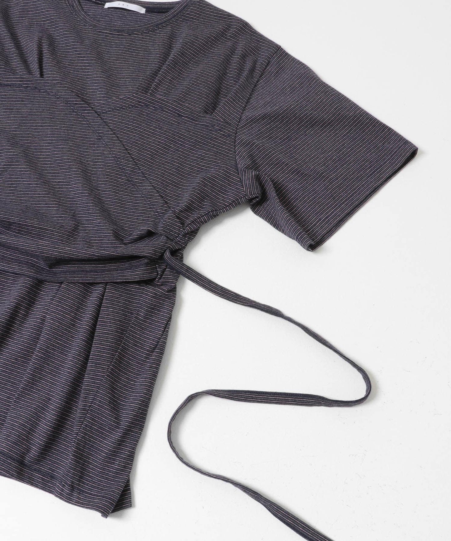 胸衣設計寬條紋 TEE 短袖T恤