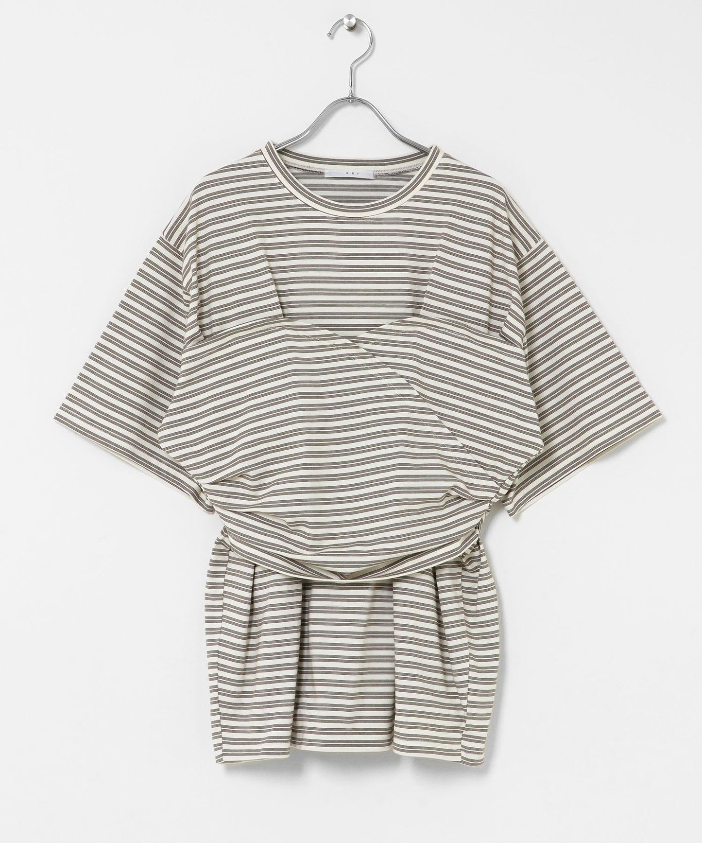 胸衣設計寬條紋 TEE 短袖T恤