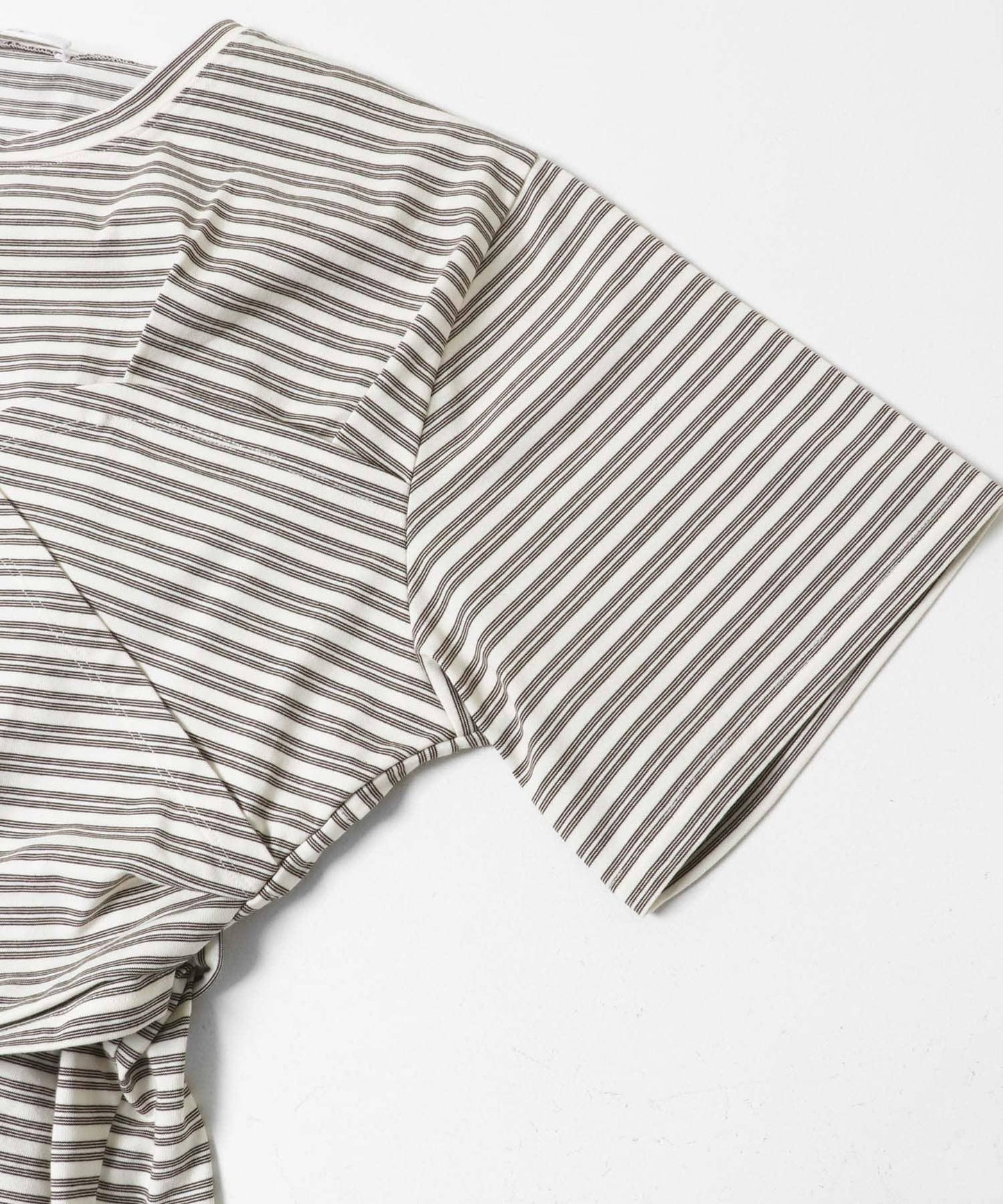 胸衣設計寬條紋 TEE 短袖T恤