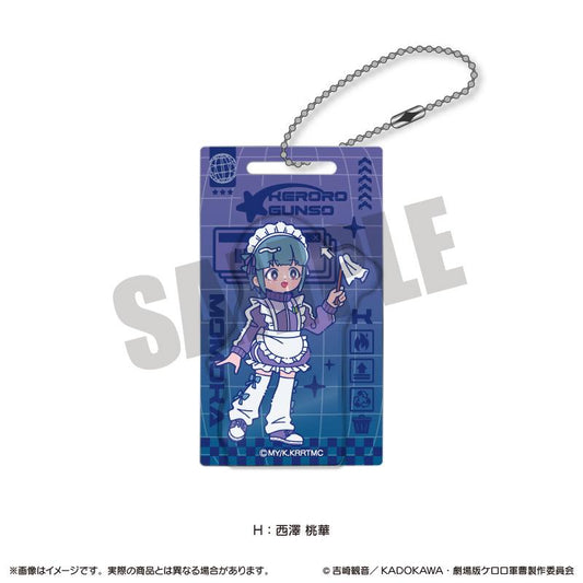 Keroro軍曹（Keroro軍曹） 紐特羅系列 西澤桃華 亞克力積木鑰匙扣 H款