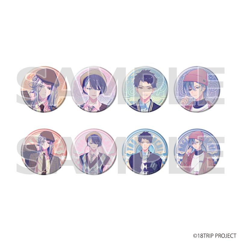 18TRIP 新復古ver. 全8種繪製插畫徽章 完整套裝（8個入）