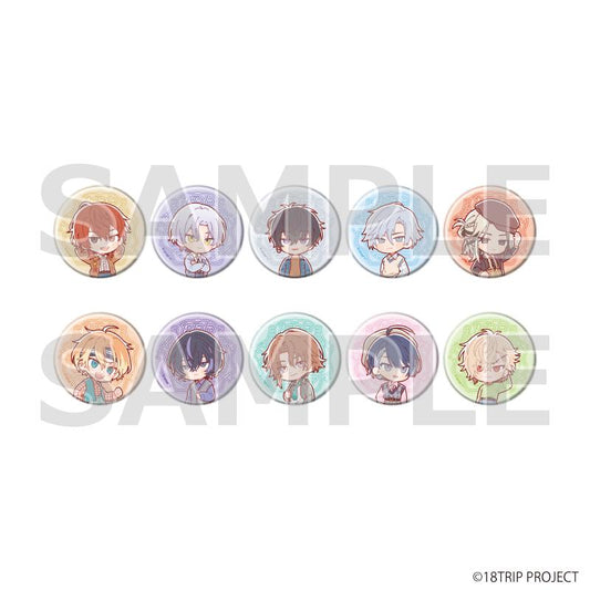 18TRIP 罐徽章06 新復古版本 全10種 迷你角色插畫 完整套裝 10個入