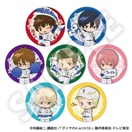 ダイヤのA actII -Second Season-（鑽石王牌 actII 第二季） 應援夥伴系列 全7種 徽章 完整套裝BOX