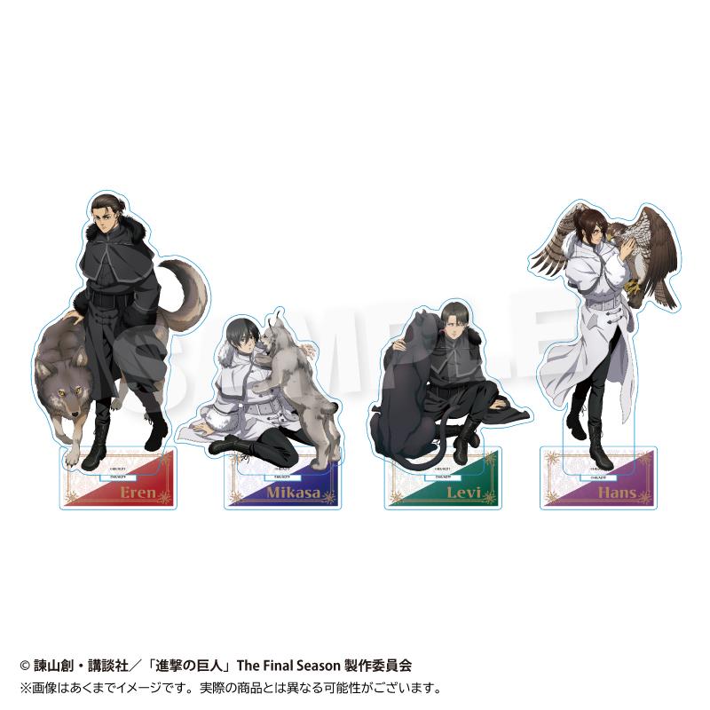 進撃の巨人（進擊的巨人） ミカサ 亞克力立牌 冬季動物ver.
