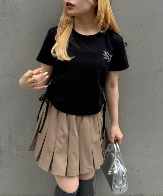 多款短款抽繩T恤