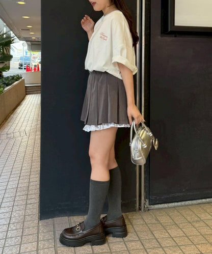 蕾絲兔圖案 寬鬆 T恤