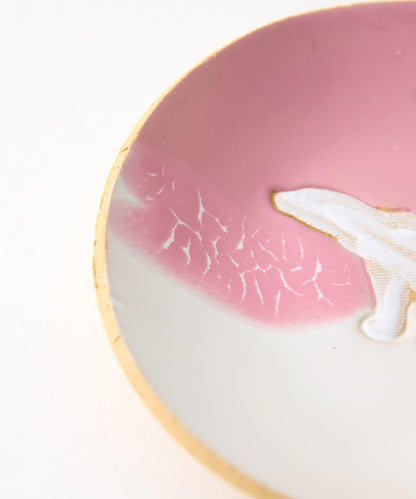 teto ceramics 《聯名》 北極熊櫻花圖案茶碟