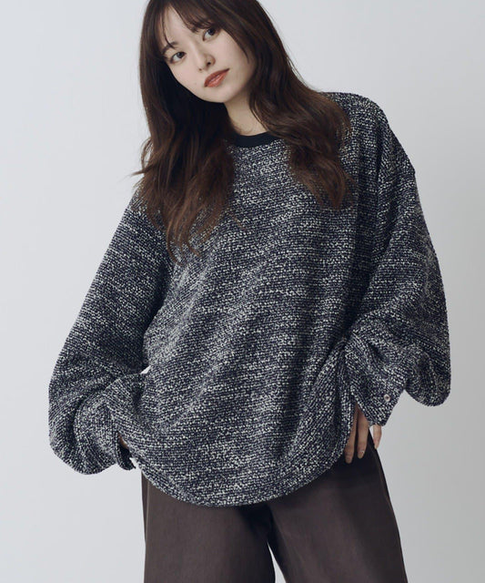 布克雷面料 袖口設計 套頭衫