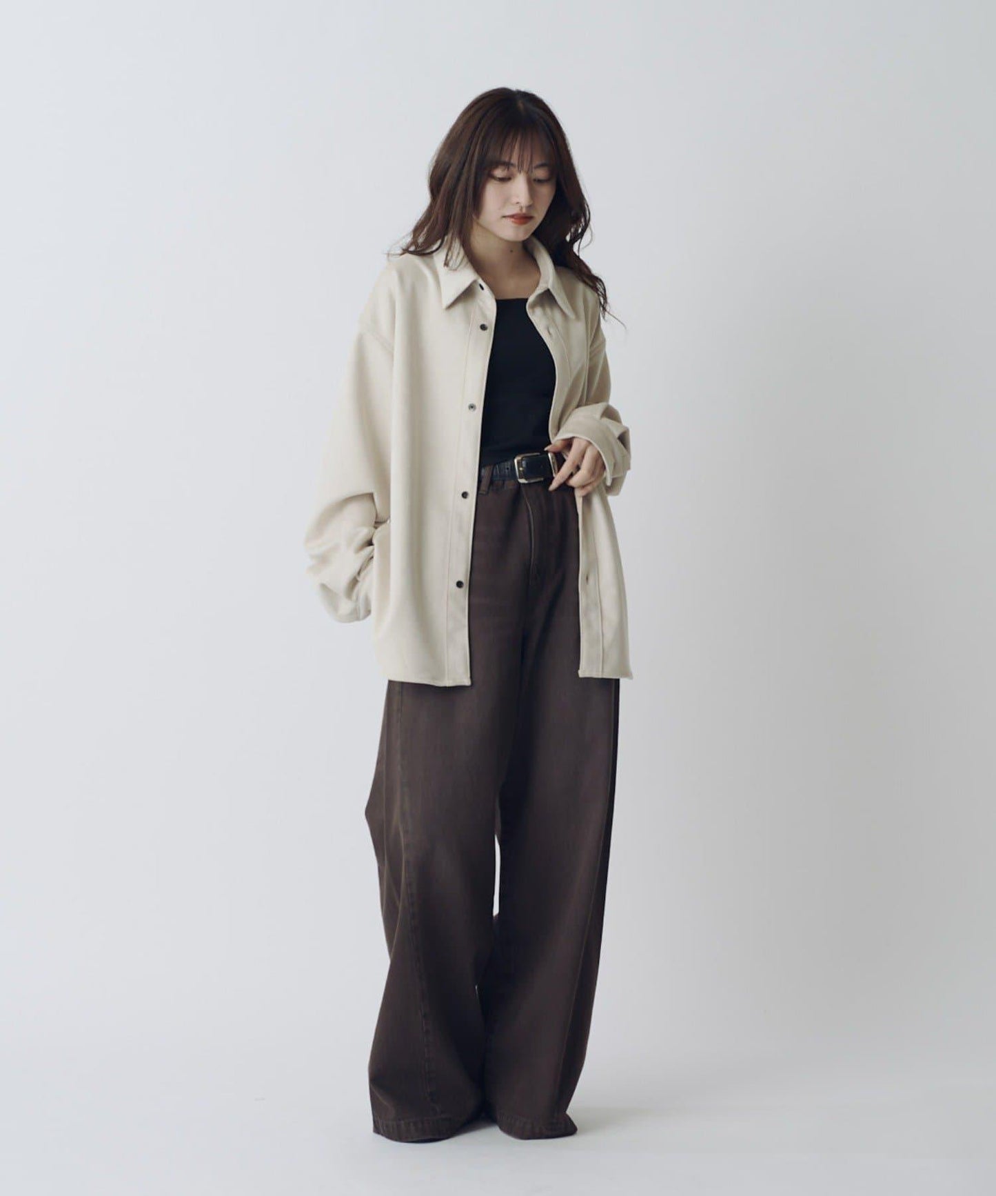 可水洗麂皮襯衫