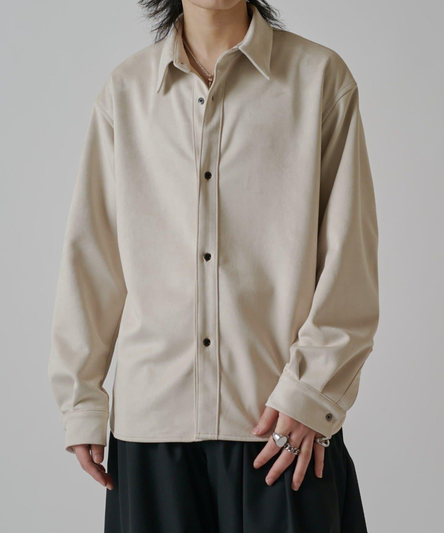 可水洗麂皮襯衫