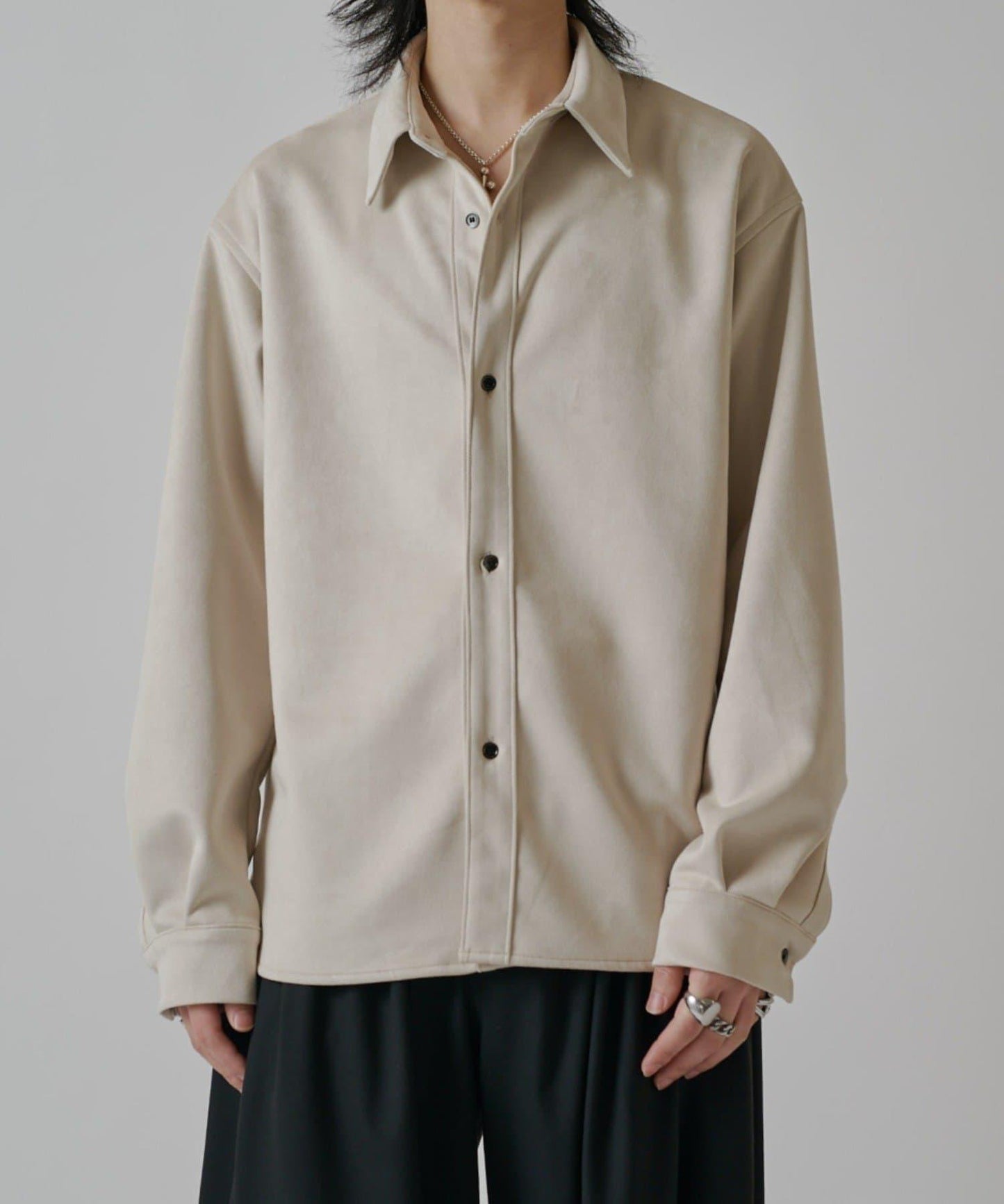 可水洗麂皮襯衫