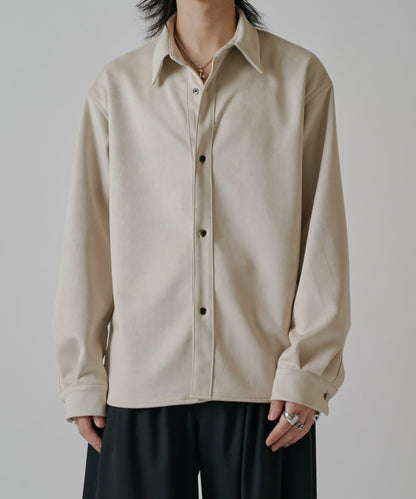 可水洗麂皮襯衫