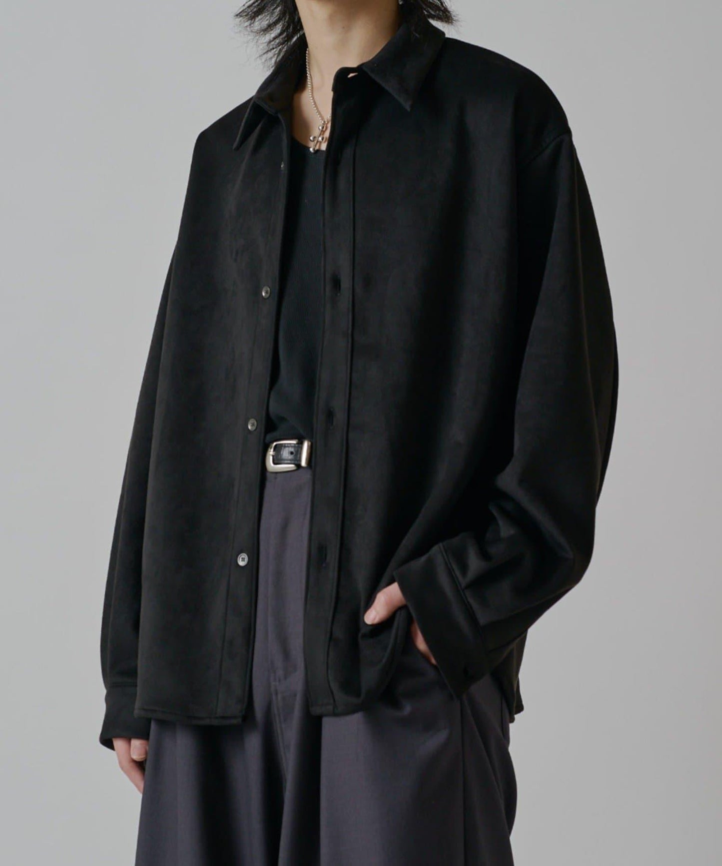 可水洗麂皮襯衫