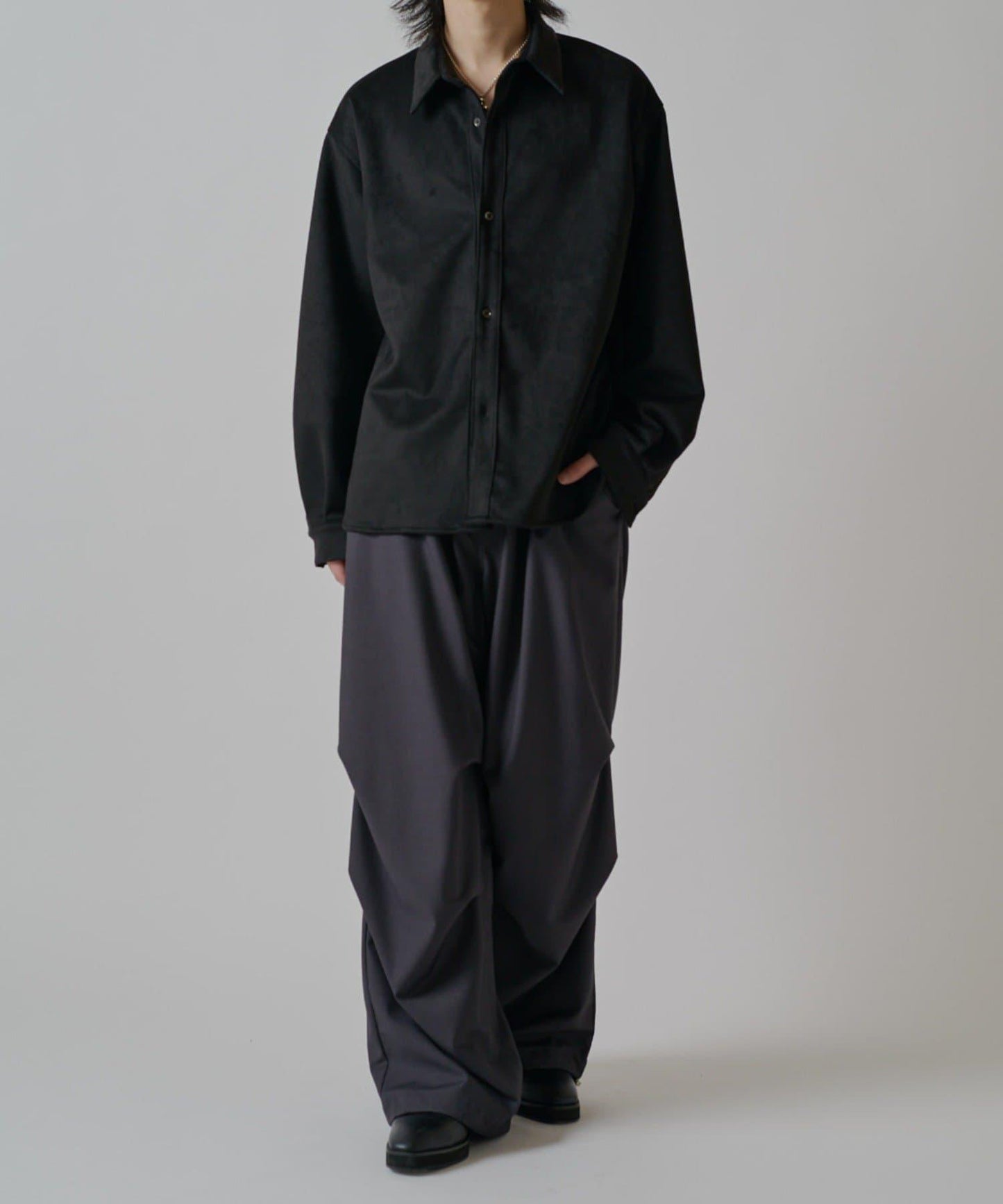 可水洗麂皮襯衫