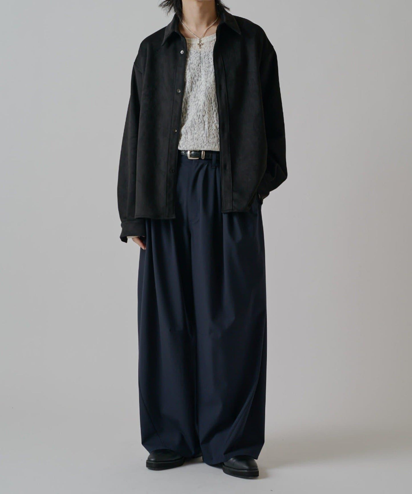 可水洗麂皮襯衫