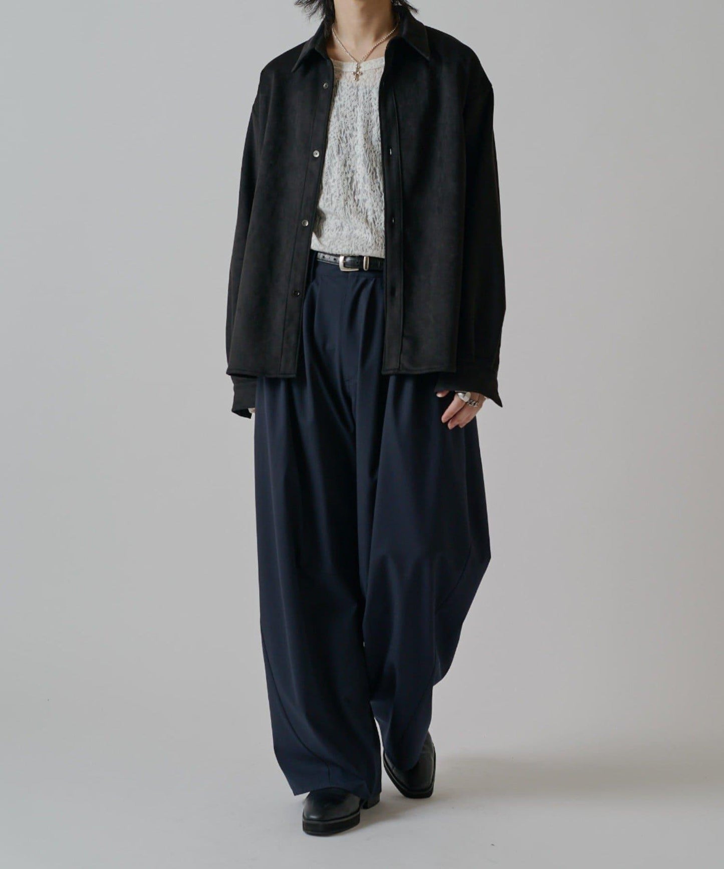 可水洗麂皮襯衫