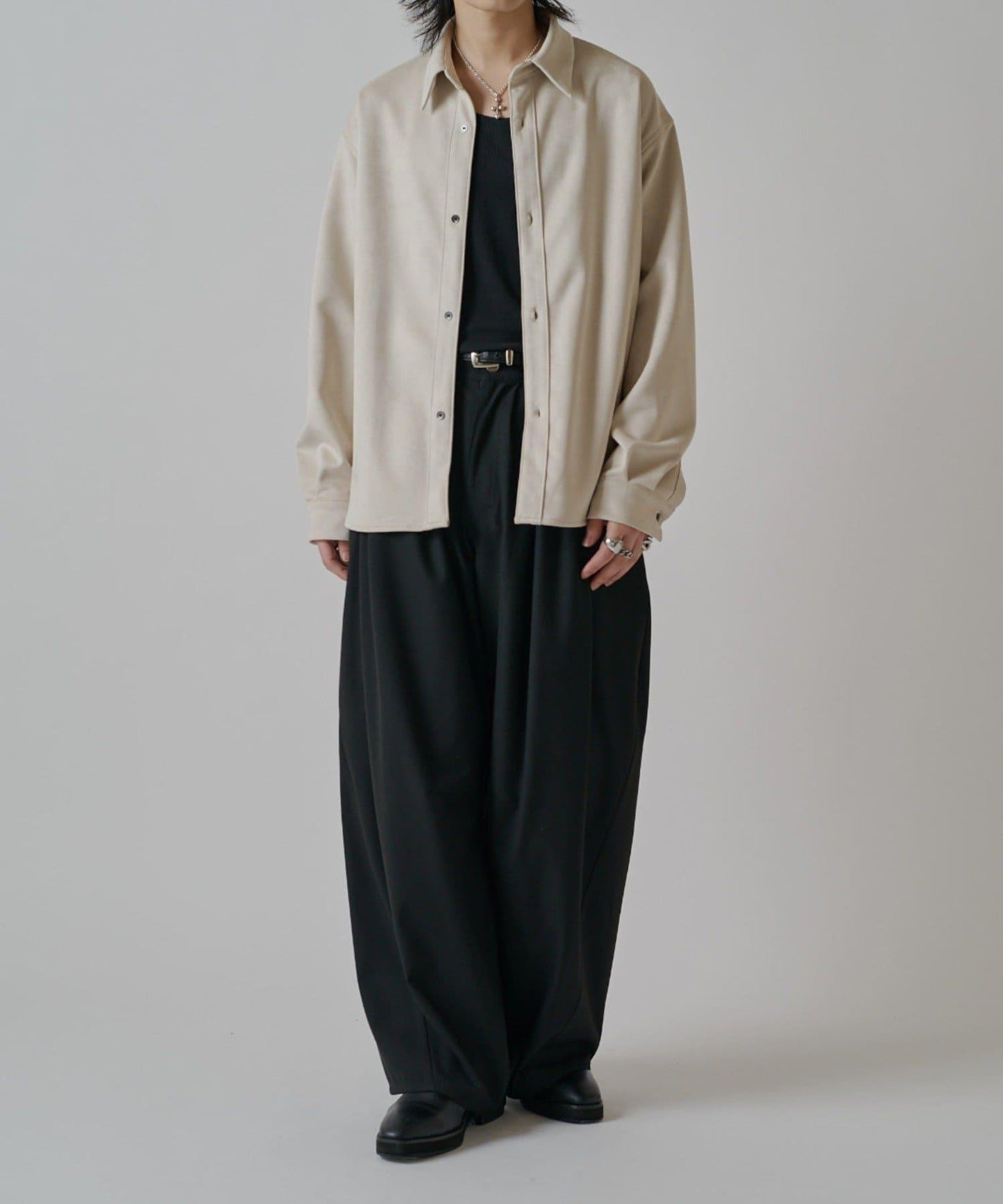 可水洗麂皮襯衫