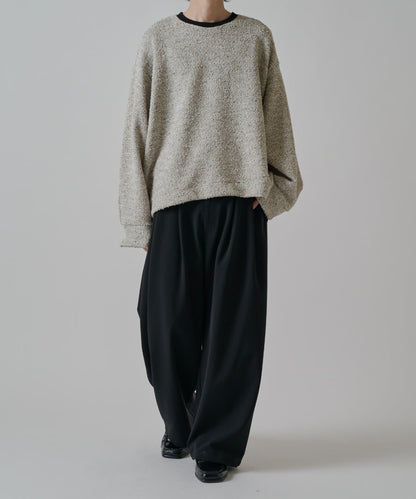 布克雷面料 袖口設計 套頭衫