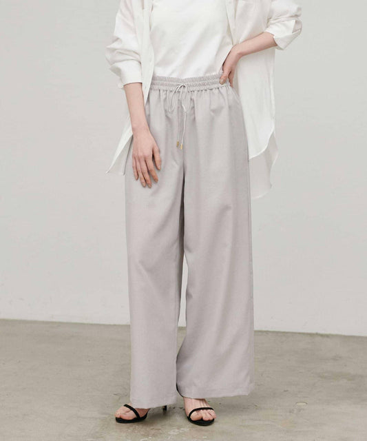 皺感布紋休閒褲