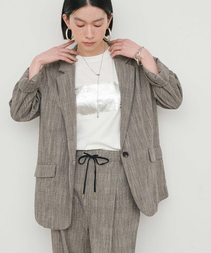 凹凸紗節面料夾克