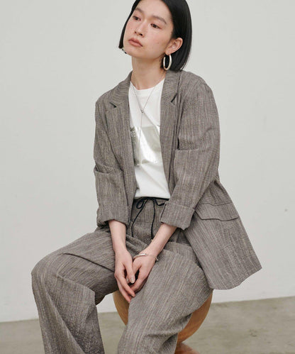 凹凸紗節面料夾克