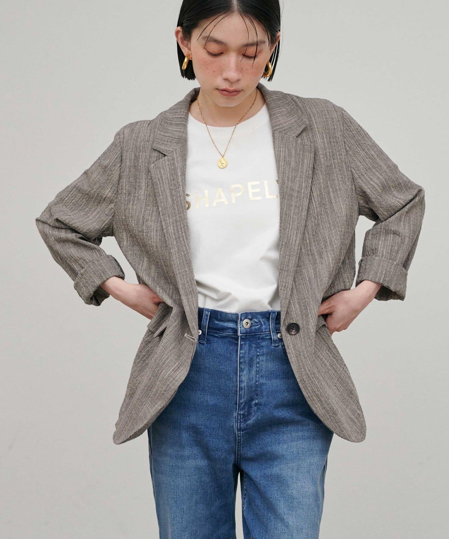 凹凸紗節面料夾克