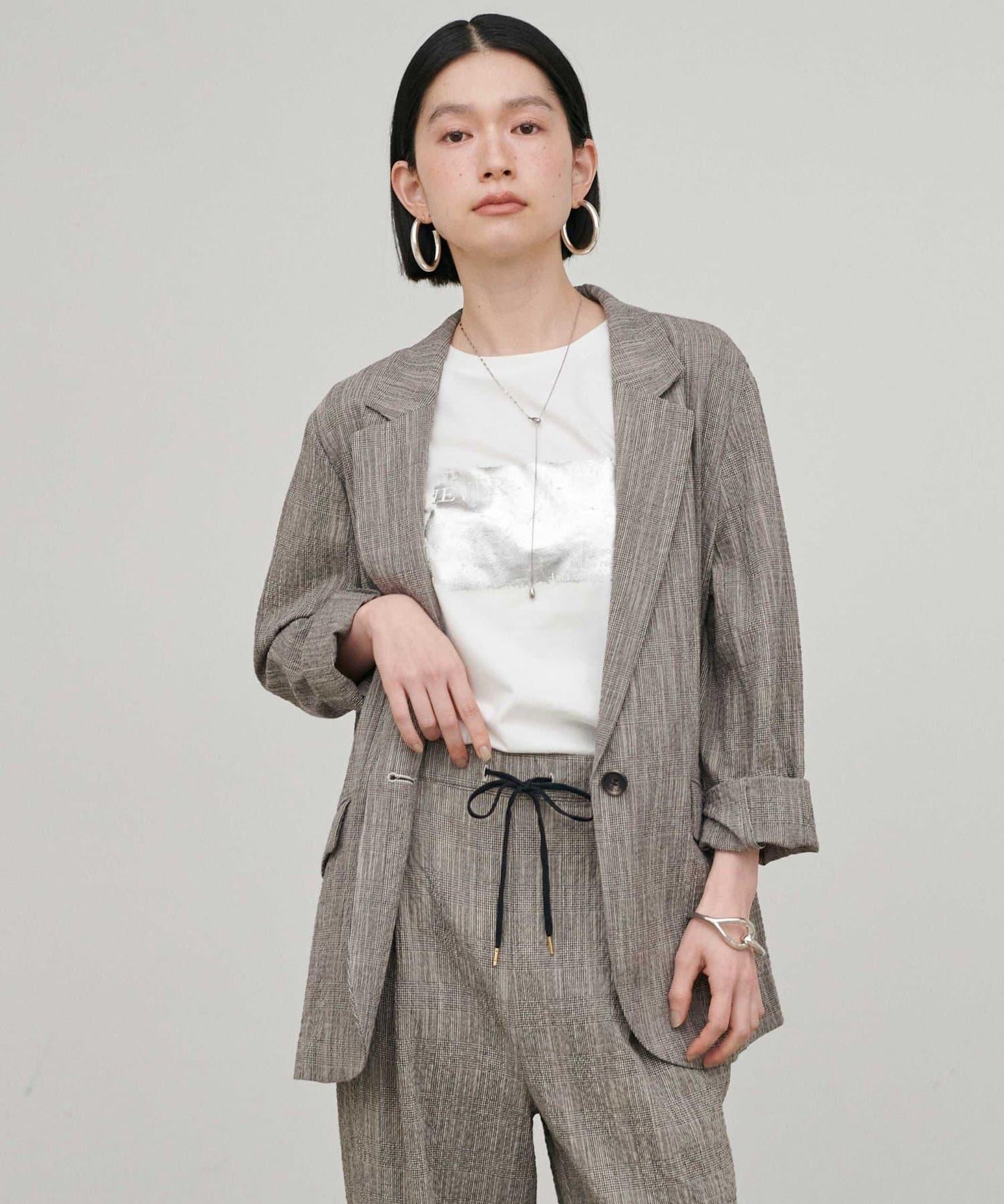 凹凸紗節面料夾克