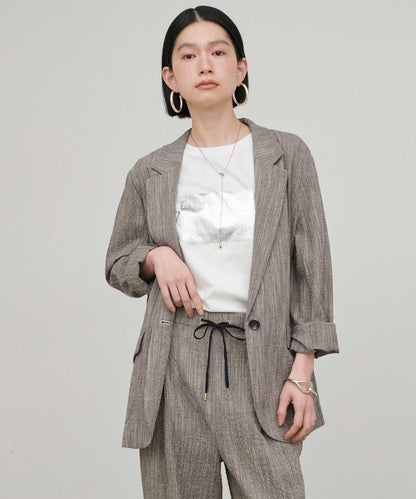 凹凸紗節面料夾克