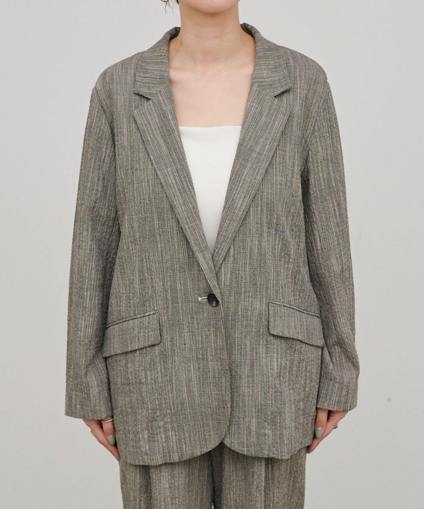 凹凸紗節面料夾克