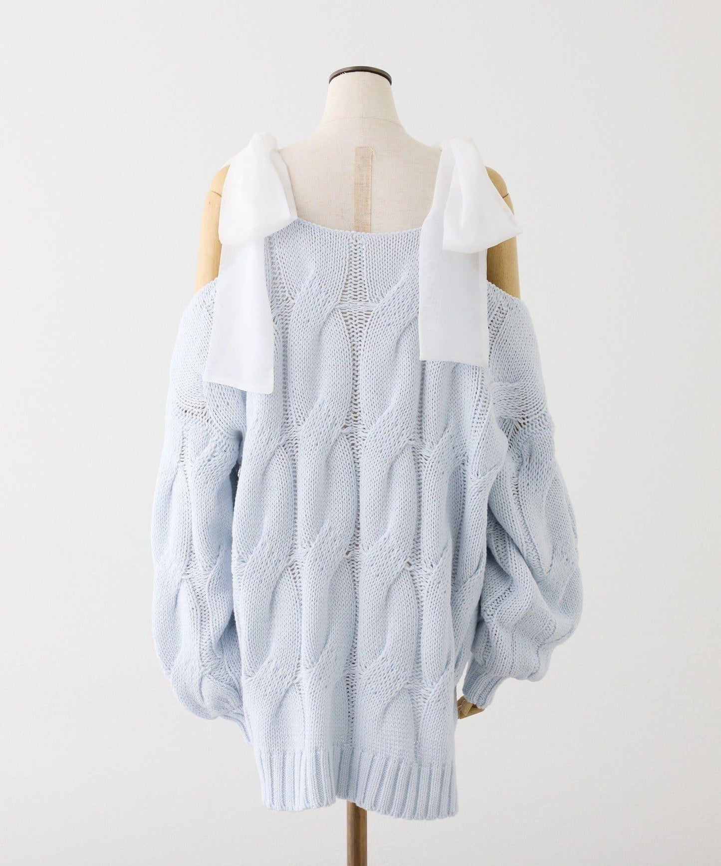 one after another 奶油調色針織上衣