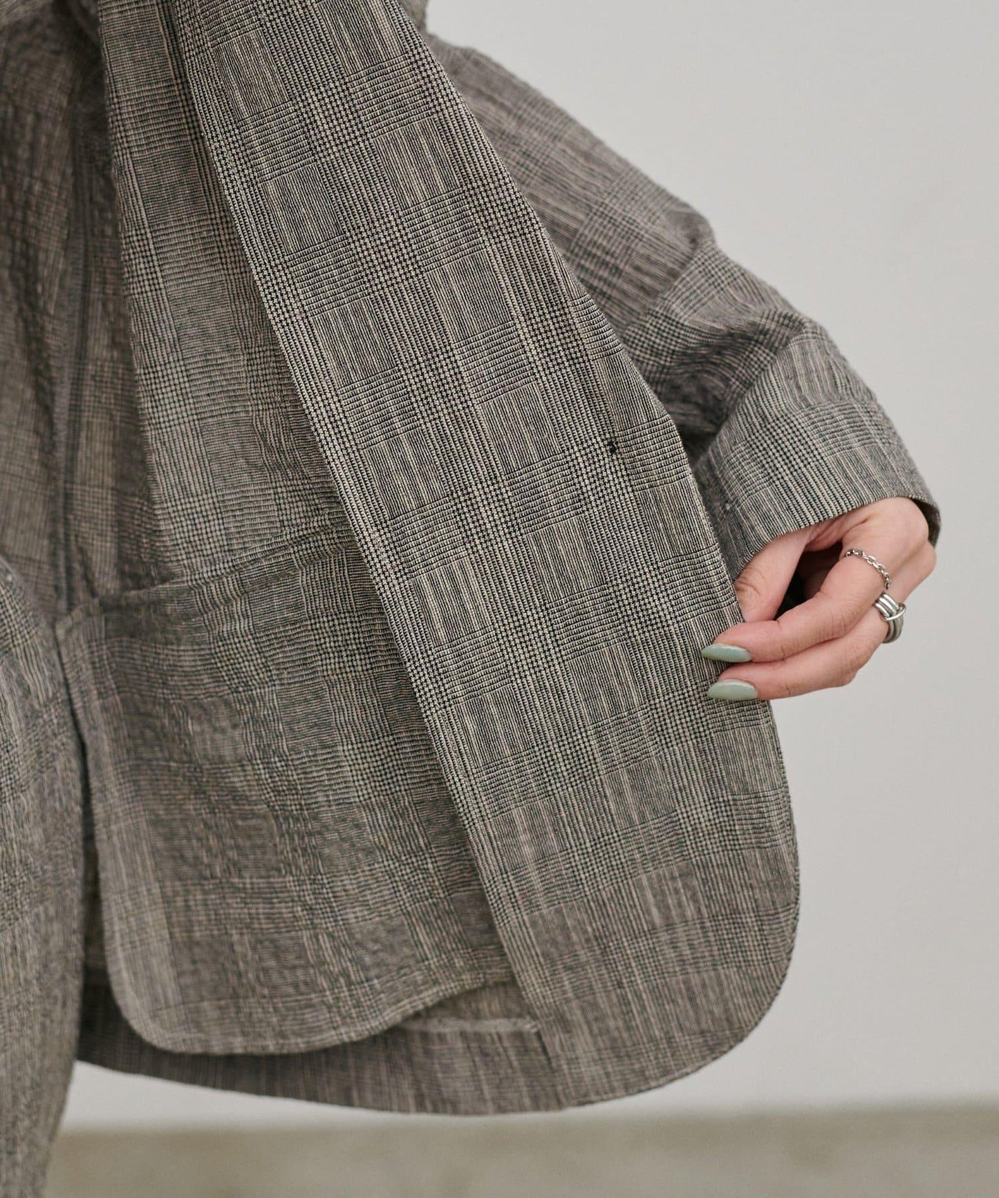 凹凸紗節面料夾克