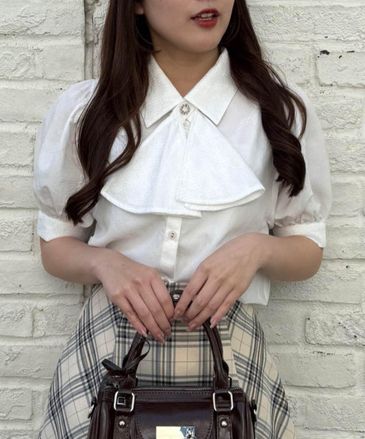 ANOTHER BRANCH 蓬鬆版型 蕾絲蝴蝶結設計 女襯衫