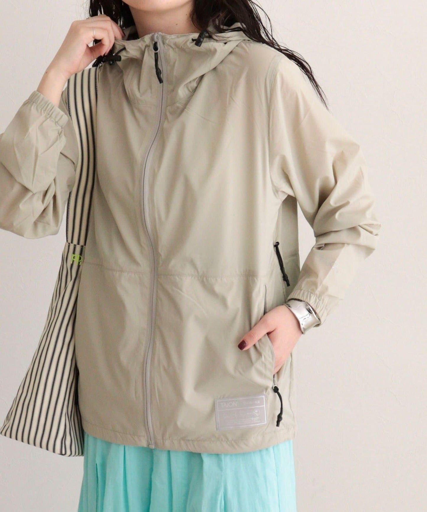 TAION/タイオン BASIC SPORTS W-ZIP LIGHT PK 輕量運動雙拉鍊連帽外套