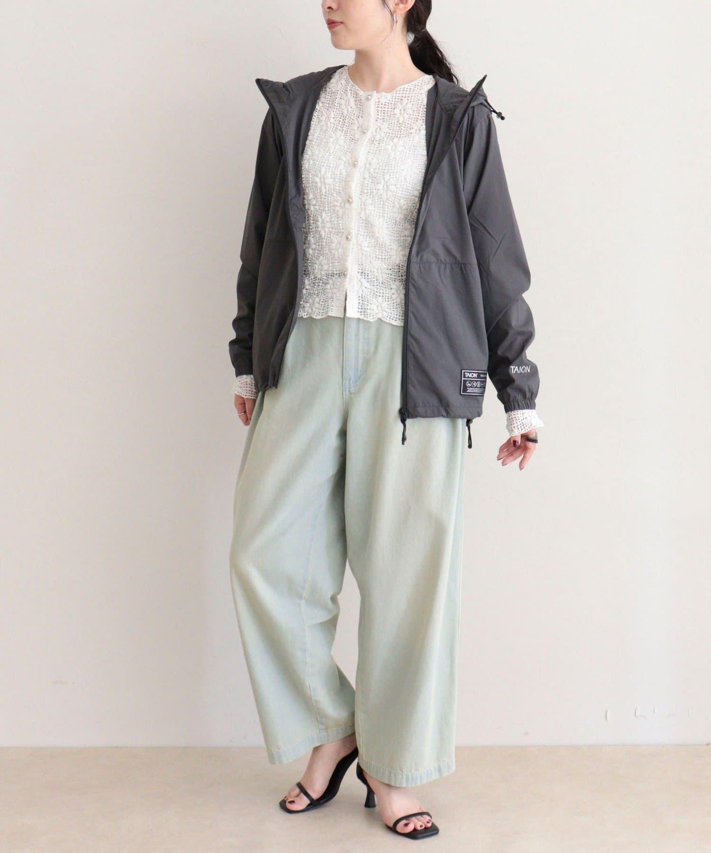 TAION/タイオン BASIC SPORTS W-ZIP LIGHT PK 輕量運動雙拉鍊連帽外套