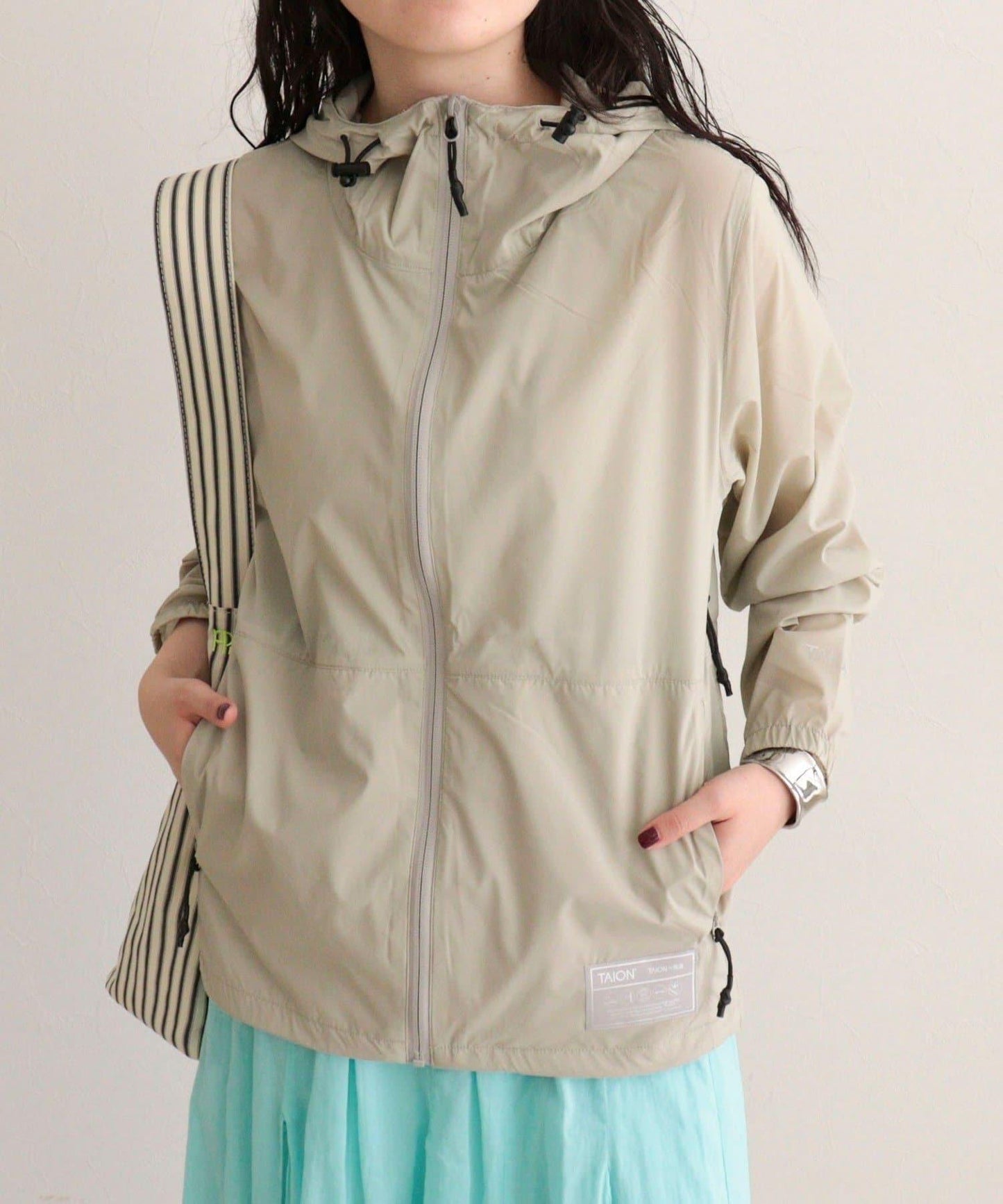TAION/タイオン BASIC SPORTS W-ZIP LIGHT PK 輕量運動雙拉鍊連帽外套
