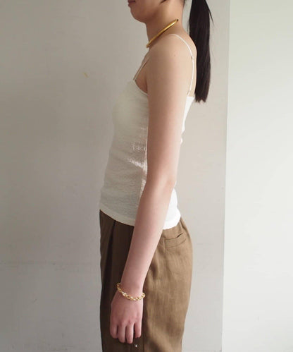 earthy_/アーシー 帶胸墊提花吊帶背心