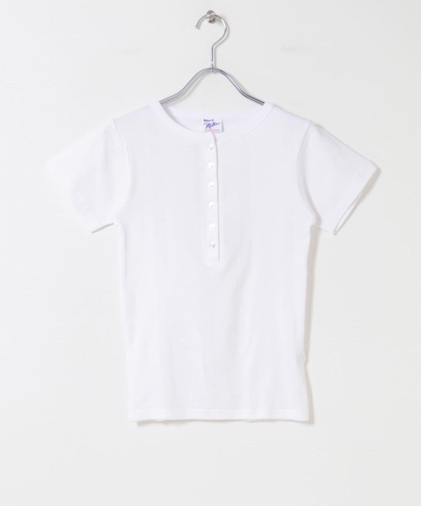 Miller Panel ribbed Henley tee T恤