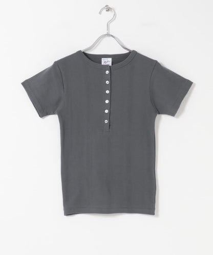 Miller Panel ribbed Henley tee T恤