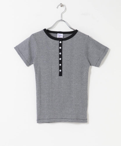 Miller Panel ribbed Henley tee T恤