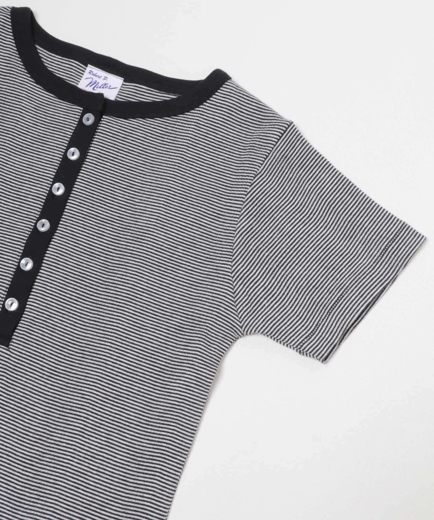 Miller Panel ribbed Henley tee T恤
