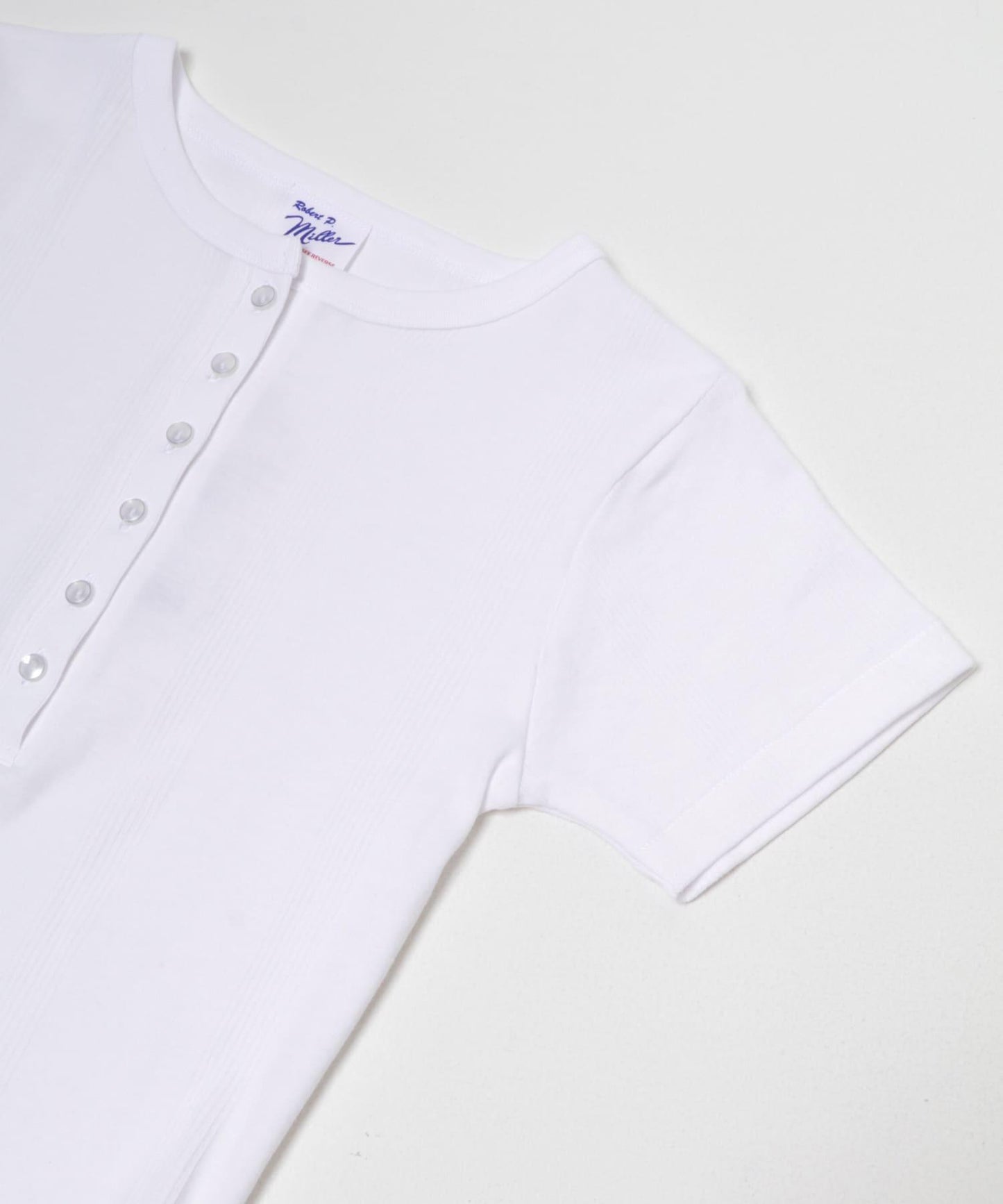 Miller Panel ribbed Henley tee T恤