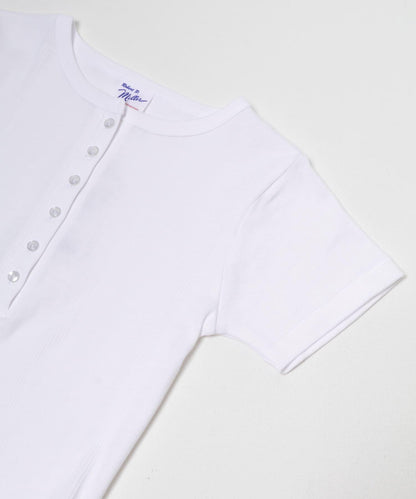 Miller Panel ribbed Henley tee T恤