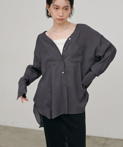 2WAY V領開襟設計 襯衫